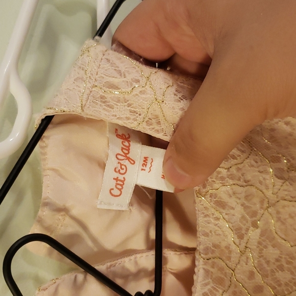 Cat and jack 12 months pink and gold princess like dress - Picture 3 of 3